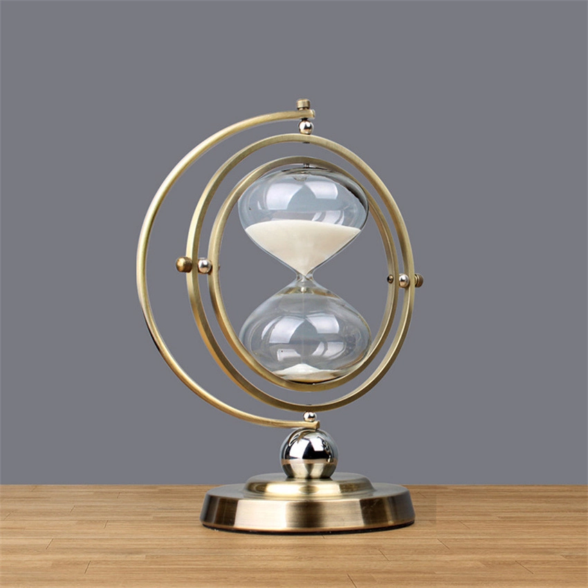 Factory Wholesale Ornaments Home Accessories Personalized Time Style Globe Hourglass