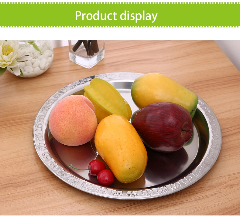 Stainless Steel Dishes Apple fruit Plates