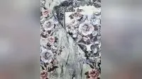 Fournisseurs directs de tissu de meubles de tapisserie d'ameublement moderne pour le tissu d'impression florale de velours de Vinisia Fudan de polyester de sofa