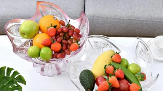 Accueil Salon Table à thé Carré Bassin à fruits En plastique Fruits secs Snack Assiettes à fruits