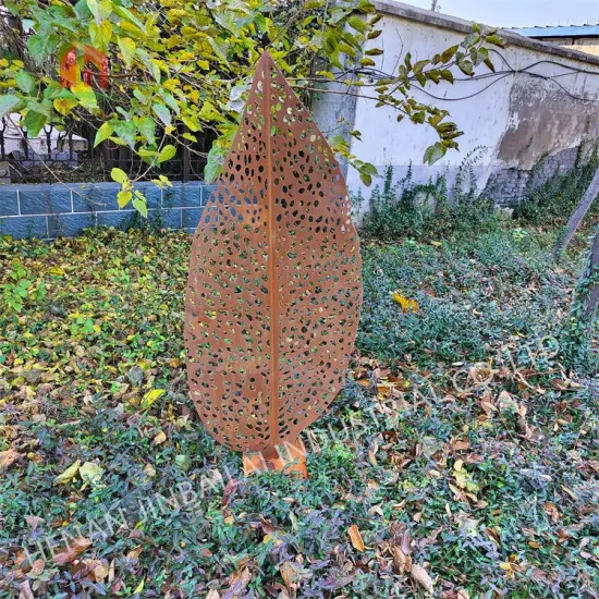 Grandes sculptures rouillées en acier naturelles extérieures modernes de jardin de Corten